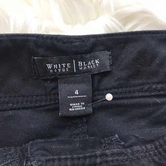 White House Black Market Black Cargo Skirt Size 4 - Picture 7 of 8